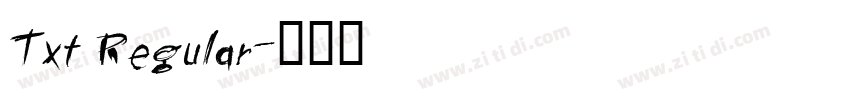 Txt Regular字体转换